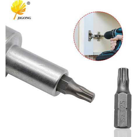 Embouts de mini tournevis T25, embouts en acier allié S2, embouts courts haute dureté, forets, embouts de tournevis pour roche, accessoires pour clés à cliquet. (1/5)