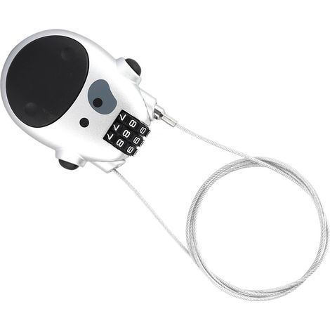 Serrure de sécurité à combinaison 3 chiffres pour vélo, poussette et caddie - Protection par code (1/5)