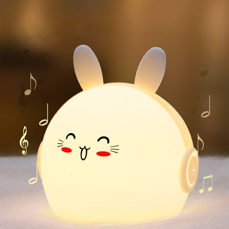 Guirlande lumineuse de Noël rechargeable Jacenvly, adaptée à une utilisation en intérieur, compatible avec les crèches et les chambres d'enfants, veilleuse à capteur en silicone mignonne, adaptée aux 