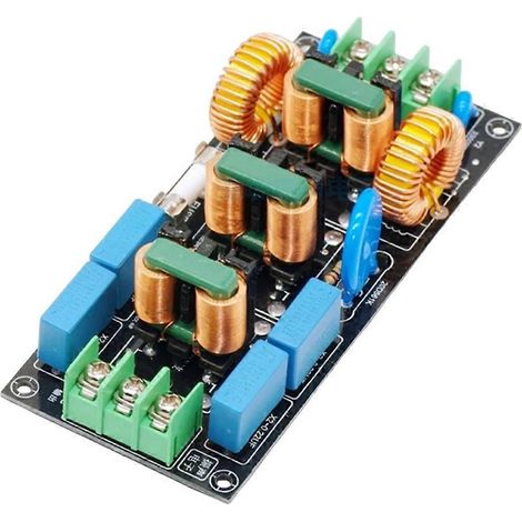 4-stufiges 220V AC-Audio-Netzteil mit EMI-Filter, 110V Differenzialmodus, Gleichtaktmodus, konform mit EMV-Sicherheitsstandards (FCC, 8A). (1/5)