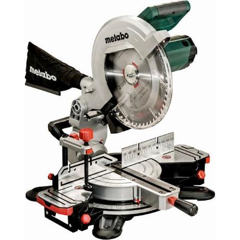 Metabo – Scie à onglets 1600W – Lame 305x30 mm – Profondeur de coupe 102 mm – Angle d'inclinaison 47° – Vitesse 3700 tr/min
