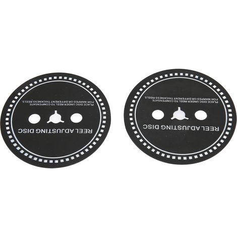 2PCS Disque de Calage en Silicone pour Magnétophones, Adaptateur Bobine NAB 1mm Noir (1/5)