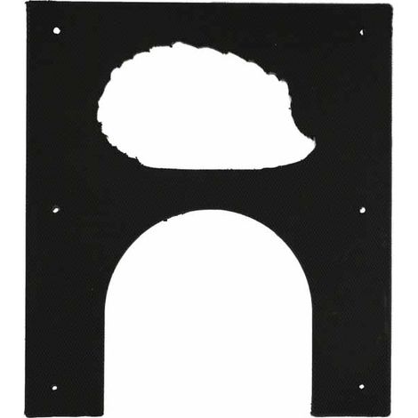 Eco Hedgehog Hole Plate - Polyethylene/Plastic - W23 x H26 cm