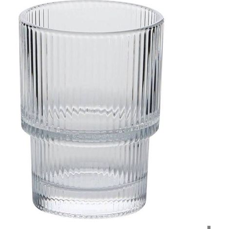 6 gobelets Emil'ieau transparents, diamètre 6,7 cm × hauteur 9 cm, verre design intérieur moderne (1/2)