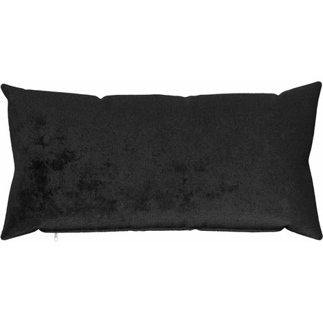 vidaXL Funda de almohada 6 pcs HEERLEN Negro 40 x 70 cm Franela (1/2)