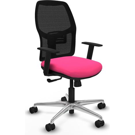 Chaise de bureau piqueras y crespo Alfera noir mousse épaisse (1/2)