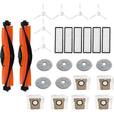 Suitable pour Mi Robot X20+ – X10+ / X20 Plus – X10 Plus Side Brosse HEPA Filtre Serpillière Sac à poussière Accessoires (1/5)