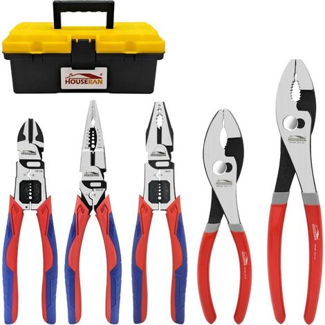 Zangenset 5teilig Gleitgelenkzange Spitzzange Kombizange 5pcs (1/5)
