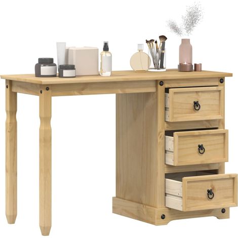 Coiffeuse Corona 110x50x75 bois de pin massif (1/5)