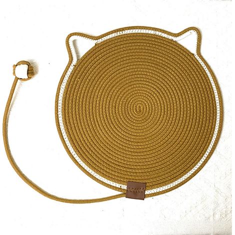 Tapis Griffoir Chat Grattoir Gratoir - Planche à Gratter pour Cat avec Boule Graffer Griffer ,Protection Contre Les Griffe Accessoires DiamèTre 42cm (1/4)