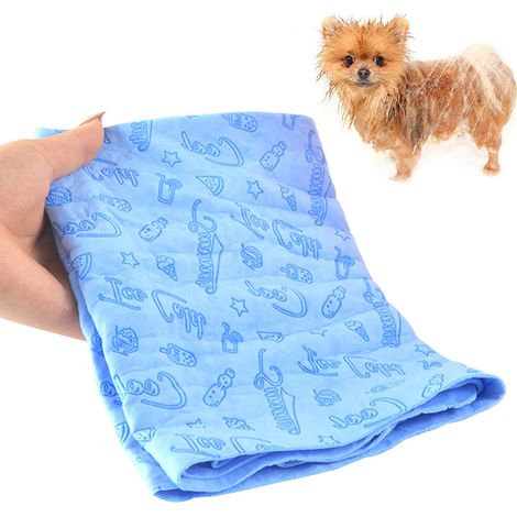 Serviette de bain ultra douce en microfibre pour chiens et chats, super absorbante et idéale pour le séchage. Convient aux chiens et chats de petite, moyenne et grande taille.