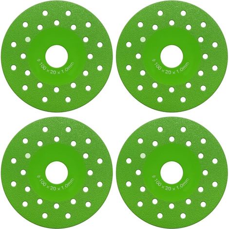 4PCS lames de scie chanfreinées diamantées pour meuleuses d'angle, disques en céramique pour meuleuses d'angle