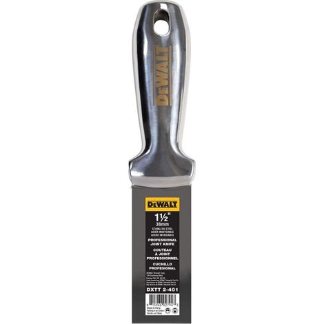DeWALT 38mm Spachtel ganz aus Edelstahl Malerspachtel für Trockenbau 2-401