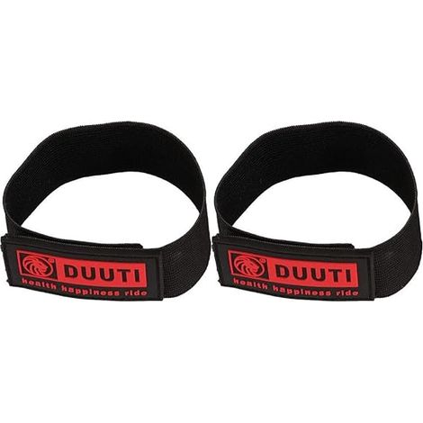 Bande élastique pour pantalon de cyclisme, lot de 2, sangles élastiques de jambe pour pantalon de vélo, équipement de cyclisme, sangle de cheville de rechange pour femmes et hommes (noir)