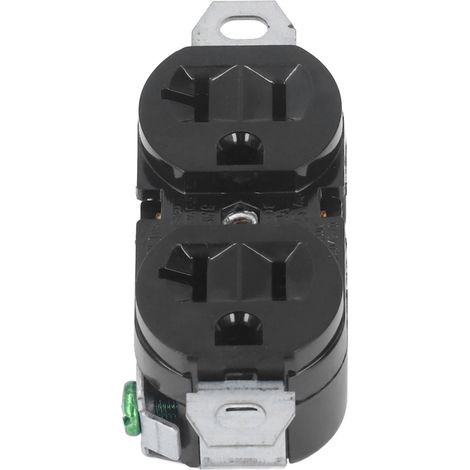 Prise industrielle double NEMA 5-20R pour génératrice américaine, connecteur électrique 20A 125V, socle PA66 (1/5)