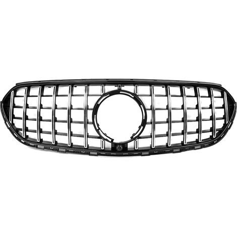 Griglia anteriore superiore, stile GT-R, ricambio diretto, cromata nera (1/2)