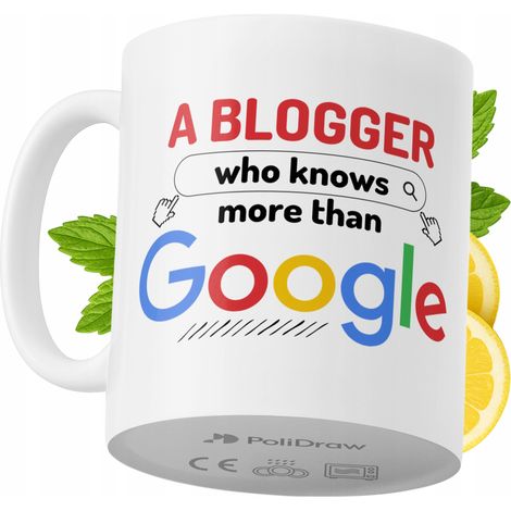 Lustiger Kaffee- oder Teebecher für Blogger mit witzigem Textdesign – ideal für Geburtstage, Namenstage, Feiertage und besondere Anlässe. Hochwertiger Becher für Zuhause, Büro und Arbeit. Farbe: Weiß,