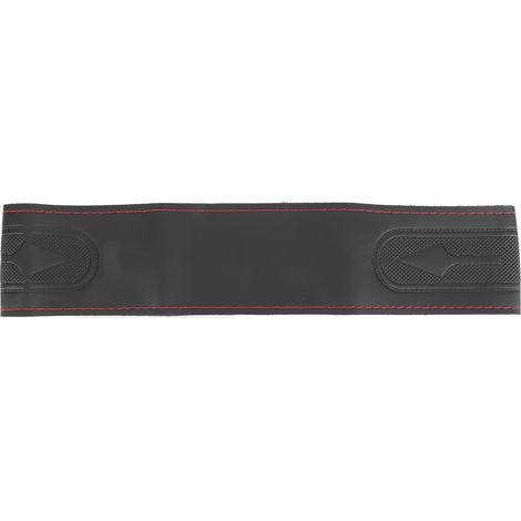 Housse de volant en microfibre 15 pouces à coudre soi-même avec fil à coudre, universelle pour Honda Civic (rouge) (1/5)
