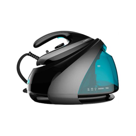 3000 W ultra-leistungsstarke Bügelstation mit 15 bar Druck, Turbo Slide Pro Ultra-Slide-Bügelsohle mit Titanbeschichtung und Dampfstoß von 750 g/min und 175 g/min Dauerdampf. (1/5)