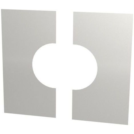 Cache murale/plafond Ø 180 mm deux pièces 0°