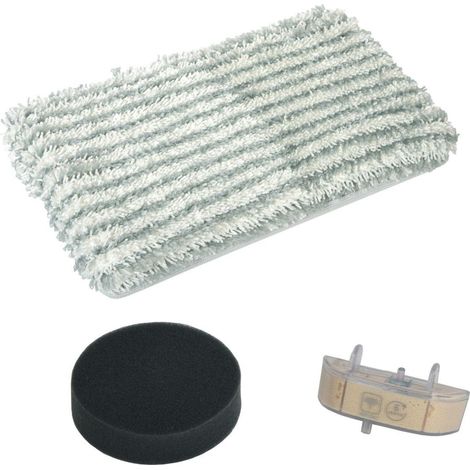 Rowenta PR Clean and Steam ZR005801 Kit de Paños Negro Gris