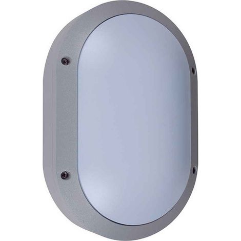 Lampada da parete amazonas large ip54 1xe27 l.18,5xw.9xh.28cm alluminio + policarbonato (pc) grigio