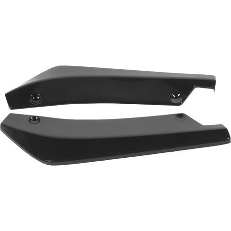 2-teiliger Heckstoßstangen-Lippendiffusor, kratzfester Schutz, glänzend schwarz, universell für Autos (1/5)