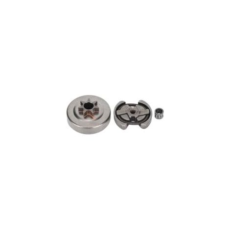 Tamburo frizione, gruppo cuscinetto pignone tamburo frizione motosega 3 pezzi Kit compatibile con Husqvarna 235 E 240136137141142 36 41 Ricambi - Crezuo (1/4)