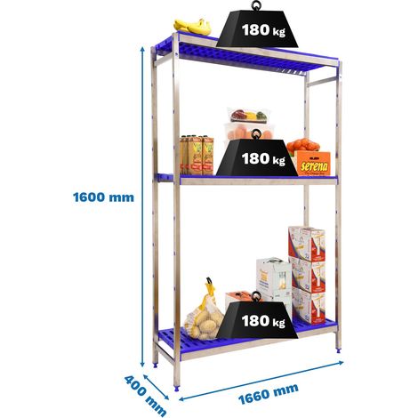 Simonrack Scaffale Esterno Acciaio Inossidabile Blu (1/3)