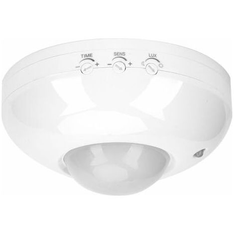 Détecteur de Mouvement, Capteur Détecteur de Mouvement Infrarouge Interrupteur Infrarouge Réglable pour Montage au Plafond, Couloir, Garage, Patio, Toilette. (1/5)