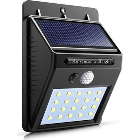 Illuminazione esterna a energia solare. Illuminazione di sicurezza a energia solare con sensore di movimento. Illuminazione esterna impermeabile per giardino, recinzione e terrazzo. (1/5)