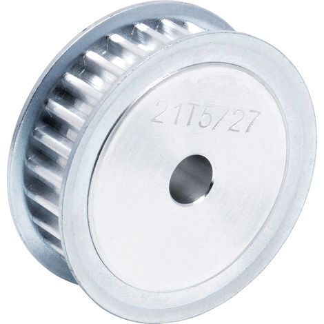 Poulie pour courroie crantée en Aluminium 27 dents , pas de 5mm, alésage 8mm ( Prix pour 1 )
