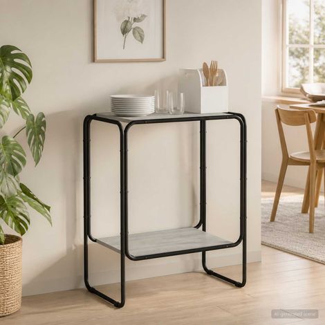 Aparador Sonoma gris 60 x 38 x 75 cm Madera de ingeniería (1/4)