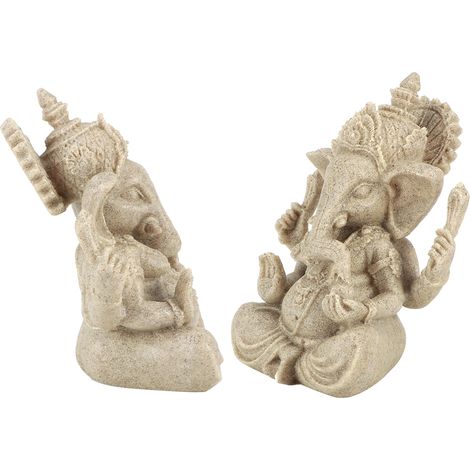 Ganesh-Statue aus Kunstharz, indischer Stil, Buddha-Elefanten-Skulptur, Feng-Shui-Dekoration, Kunsthandwerk (1/5)