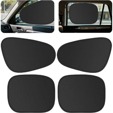 Un ensemble de 4 pare-soleil pour vitres de voiture offre une occultation à 100 % et convient à des situations telles que l'allaitement, la sieste, le change de couches, le camping et les vitres latér (1/5)