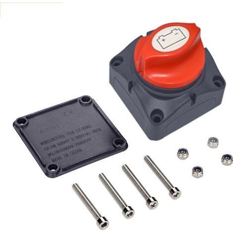 Coupe Circuit Batterie coupe batterie 1-2-Both-OFF, Master Switch batterie 275A interrupteurs de batterie pour Yacht Bateau Camion Bus Voiture Moto (1/5)