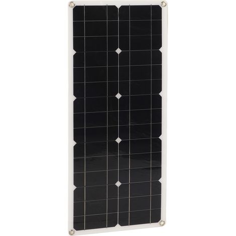 30-W-Solarpanel, IP65 wasserdicht, 12 V/24 V, adaptiver Hochleistungs-Überladeschutz für Wohnmobil, Auto, Boot, Anhänger, 10-A-Controller (1/5)