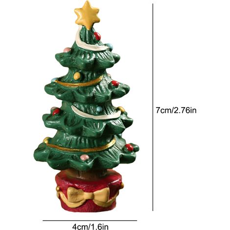 Décoration d'aquarium en résine, boîte cadeau pour sapin de Noël, décoration de jardin de Noël (1/5)