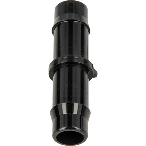 tecuro Schlauchverbinder Ø 28 mm x Ø 28 mm gerade - für Garten- Wasserschläuche, 10 bar, KS-schwarz