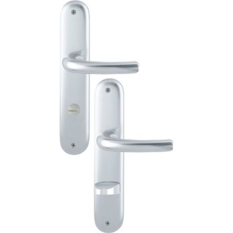 HOPPE guarnición de placa Tôkyô 1710/273P Alu.F1 SK/OL 78mm DIN I/D - 2805321 (1/2)