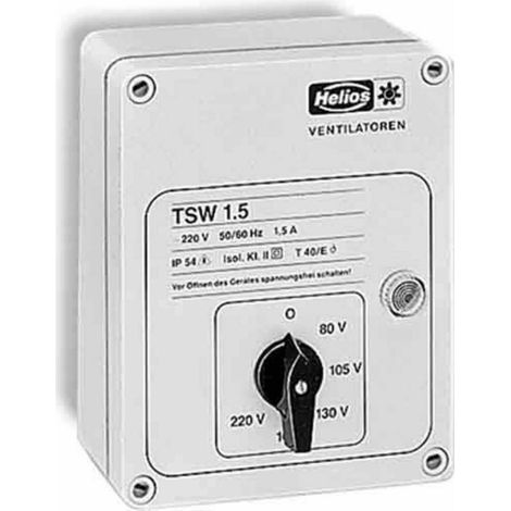 Helios TSW 1,5 Autotransformateur de vitesse 1-PH, 230 V, 1,5 A, 01495 (1/2)