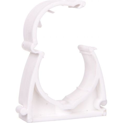 Geschlossener Rohrhalter für 32-mm-Rohre, weiß, UZ 32 10501 /100 Stück/