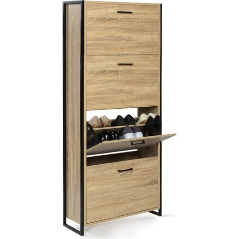 Scarpiera LUIS 4 ante design industriale (1/4)