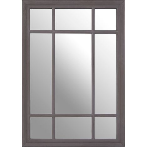 Premier Housewares Hawthorne Rectangular Grey Wall Mirror (1/5)