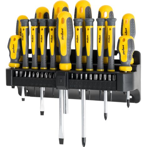 Set di cacciaviti Rebel da 11 pezzi, set resistente con supporto magnetico (1/4)