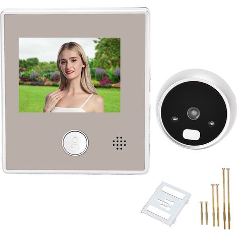 Intelligente Video-Türklingel mit 2,8-Zoll-LCD-Bildschirm, Infrarot-Nachtsicht und 135°-Weitwinkel für Zuhause (1/5)