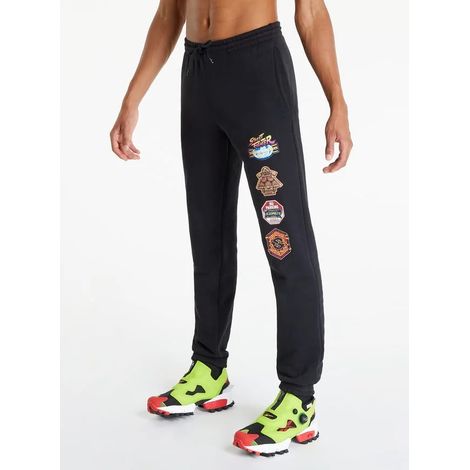 Pantalones deportivos Reebok para hombre, negros, con estampado S 0A6B2A FONDOS (1/5)