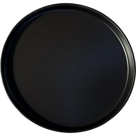 Pot de fleurs en céramique noir de 31 cm de diamètre extérieur, adapté aux bacs à fleurs d'intérieur et d'extérieur, 1 pièce (1/4)