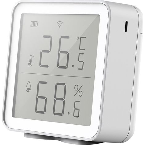 WIFI Intelligent Temperature and Humidity Meter Temperature Detector Ships Without Battery (Détecteur de température et d'humidité intelligent) (1/5)