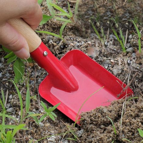 Set Outils De Jardin En Fer - Râteau Pelle Houe Cuillère À Sable Fourche - Pour Enfants Et Jardinage Potager - 6 Pièces (1/4)